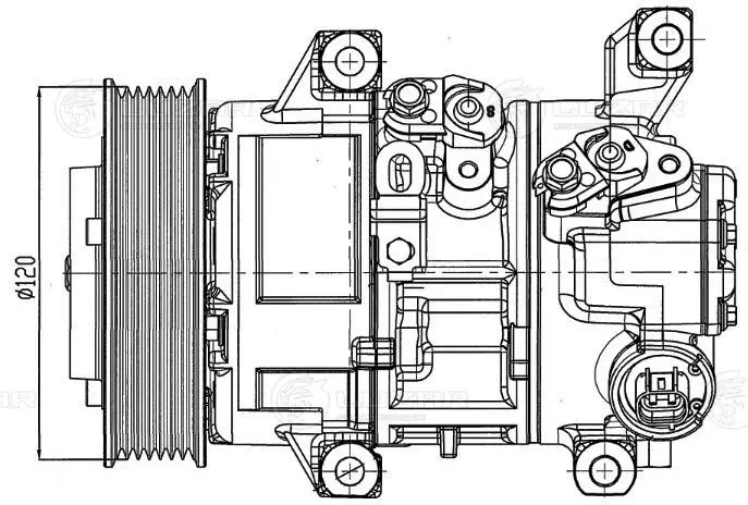 Компресор кондиціонера SKK082 Polcar