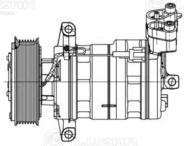 Компресор системи кондиціювання Luzar LCAC14AX ціна, від 118.66 USD