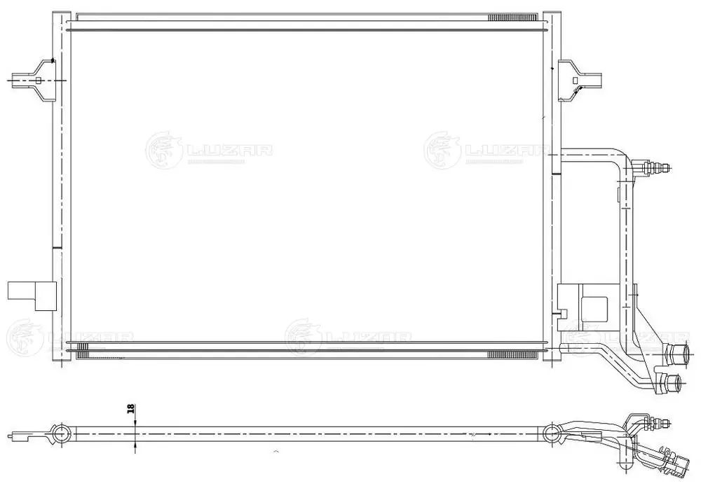 Конденсатор кондиціонера Luzar LRAC1806 ціна, від 78.30 USD