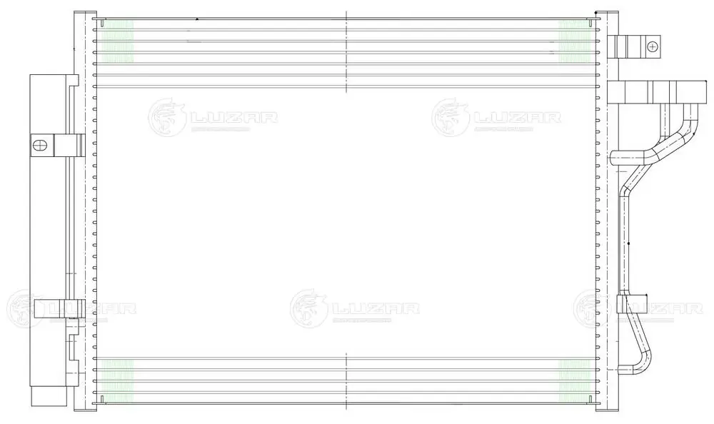 Конденсатор кондиціонера Glyser 155188 ціна, від 103.22 USD
