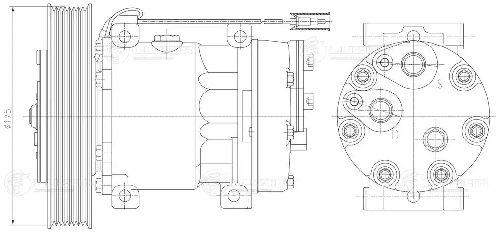 7482704531 Volvo Компресор холодоагенту