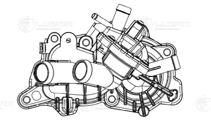 Корпус термостата в зборі на Volkswagen Tiguan Allspace  BW2, BJ2