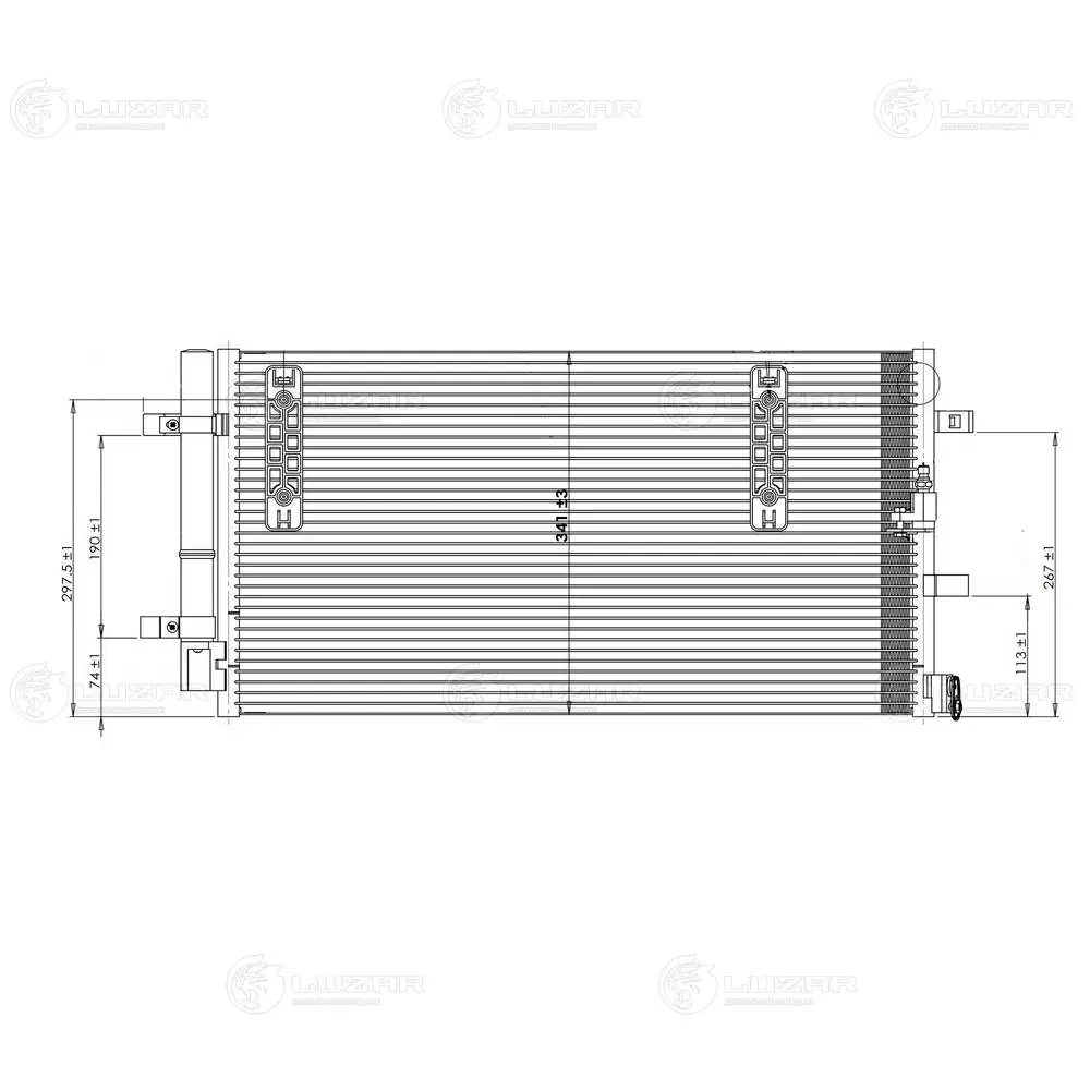 Конденсатор кондиціонера Luzar LRAC18180 ціна, від 51.61 USD