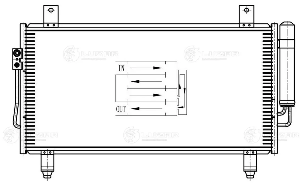 Конденсатор кондиціонера Luzar LRAC1162 ціна, від 70.07 USD