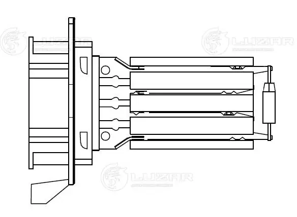 Резистор обігрівача Luzar LFR0997 ціна, від 56.16 USD