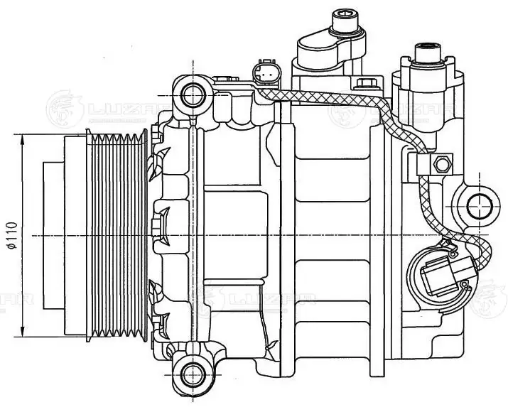 Компресор системи кондиціювання NRF 320049 ціна, від 254.12 USD