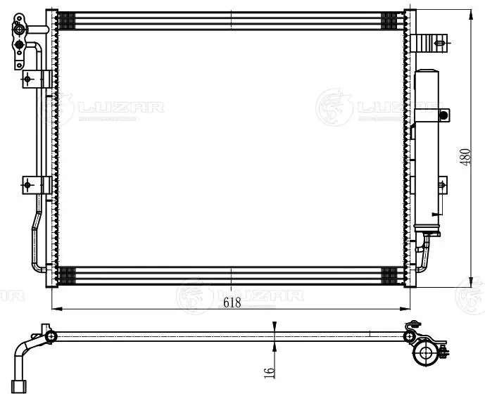 Радіатор кондиціонера CF20558 Delphi