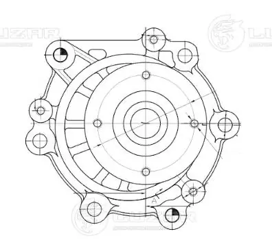 Помпа охолодження ASR WP350008 ціна, від 10.96 USD