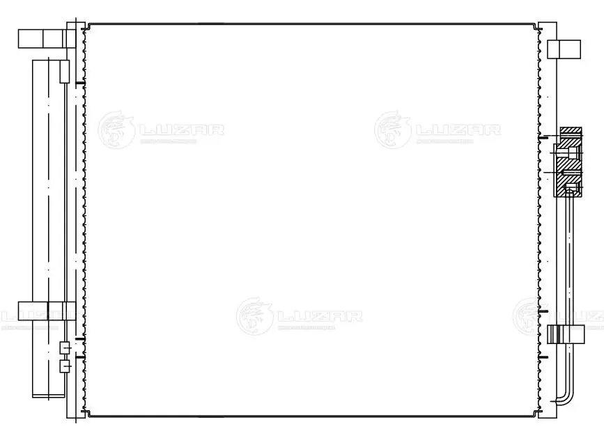 Конденсатор кондиціонера Luzar LRAC0821 ціна, від 81.32 USD