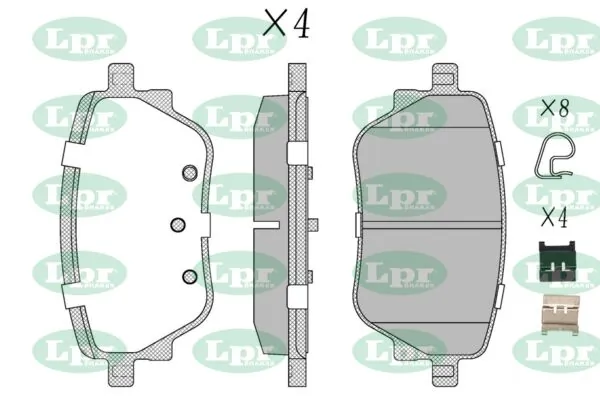 Задні гальмівні колодки Mercedes A0004205703 ціна, від 33.86 USD