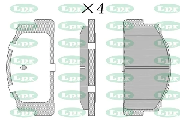 Передні тормозні колодки BW145 Bentley