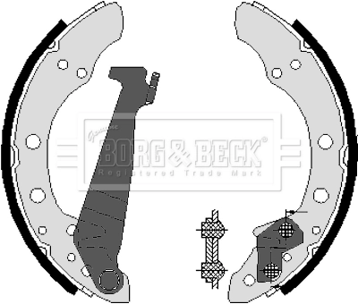 Колодки гальмові задні, барабанні Polcar S721053 ціна, від 16.79 USD
