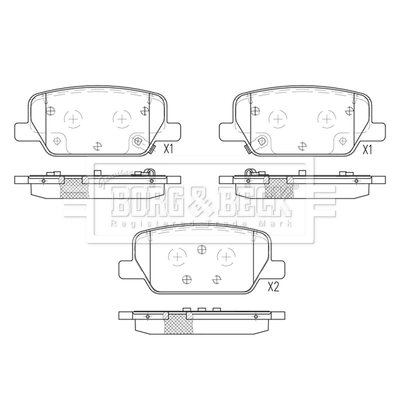 Колодки гальмівні задні, дискові на Hyundai Santa Fe IV TM, TMA