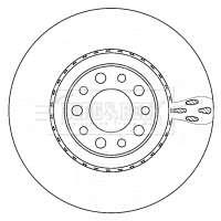 Диск переднього гальма Fiat/Alfa/Lancia K04779884AA ціна, від 55.26 USD
