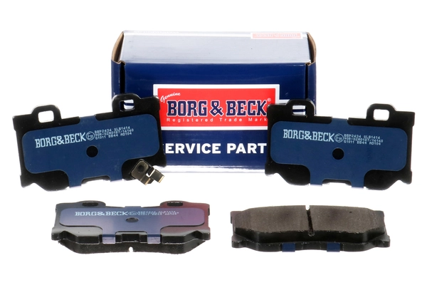 BBP2434 Borg&beck Колодки гальмівні задні, дискові
