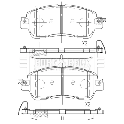 Передні тормозні колодки PF0902 Magneti Marelli