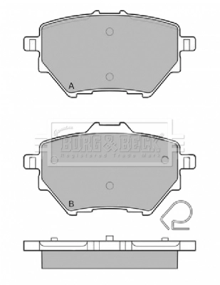 Задні гальмівні колодки Peugeot/Citroen 95525378 ціна, від 25.36 USD