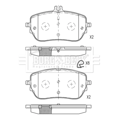 Гальмівні колодки VALEO 302549 ціна, від 36.69 USD