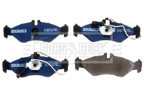 Задні гальмівні колодки Borg&beck BBP1491 ціна, від 16.87 USD