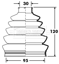 Купити Пильник ШРУСа зовнішній Volkswagen Transporter T3 24, 25, 251
