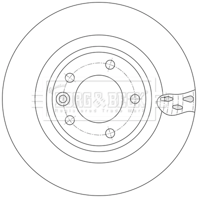 BBD5626 Borg&beck Дискові гальма