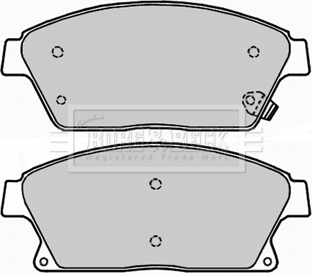 Купити 1680880380 Peugeot/Citroen Колодки гальмівні передні, дискові