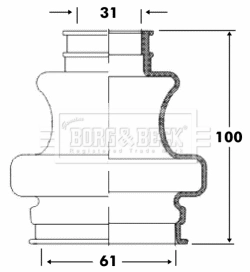 2103500837 Frey Пильник шарніра кутових швидкостей зовнішній задній
