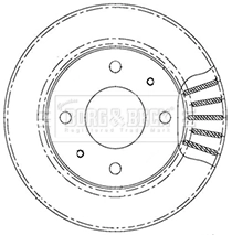 Гальмо дискове переднє на Mitsubishi Carisma  DA