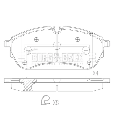 Гальмівні колодки Kavo Parts KBP10092 ціна, від 44.88 USD