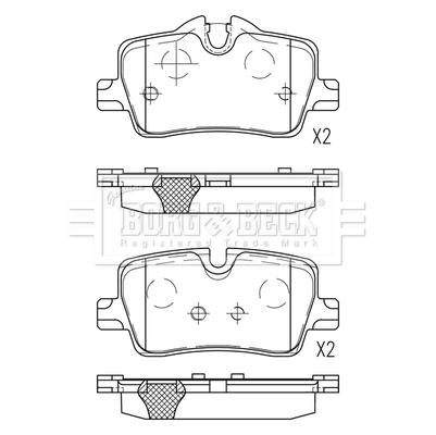 302521 VALEO Колодки гальмівні задні, дискові