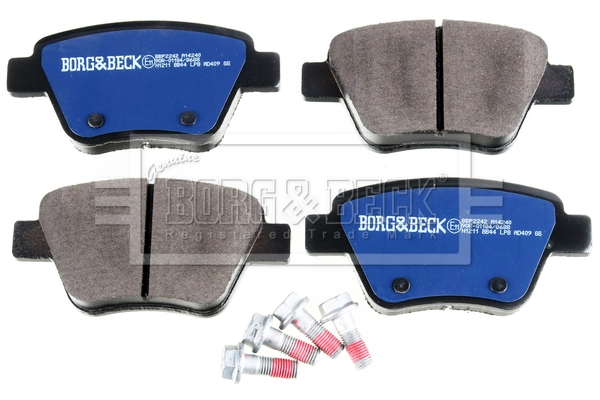 Задні гальмівні колодки Borg&beck BBP2242 ціна, від 16.65 USD