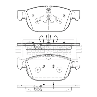 Передні тормозні колодки 361865 Power Stop