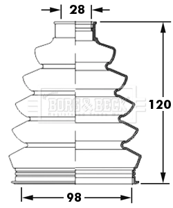Купити 023980 GKN-Spidan Пильник шарніра приводу