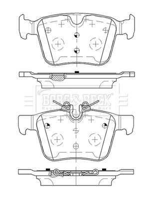 Задні дискові колодки VALEO 302433