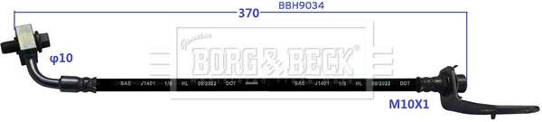 Купити 600635600D Tesla Шланг гальмівний задній, лівий