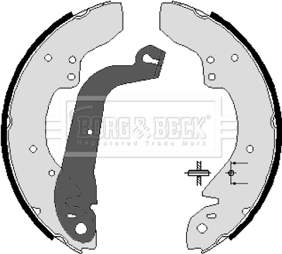 Колодки гальмові задні, барабанні Peugeot/Citroen 95661851 ціна, від 25.13 USD