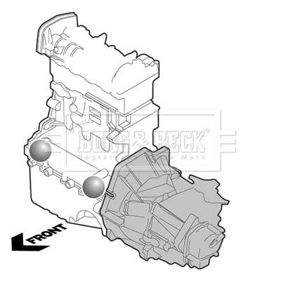 Подушка (опора) двигуна, передня Borg&beck BEM4204 ціна, від 22.21 USD