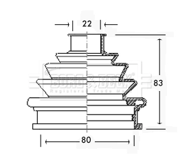 VW0151 DAC Пильник ШРУСа зовнішній, передній піввісі