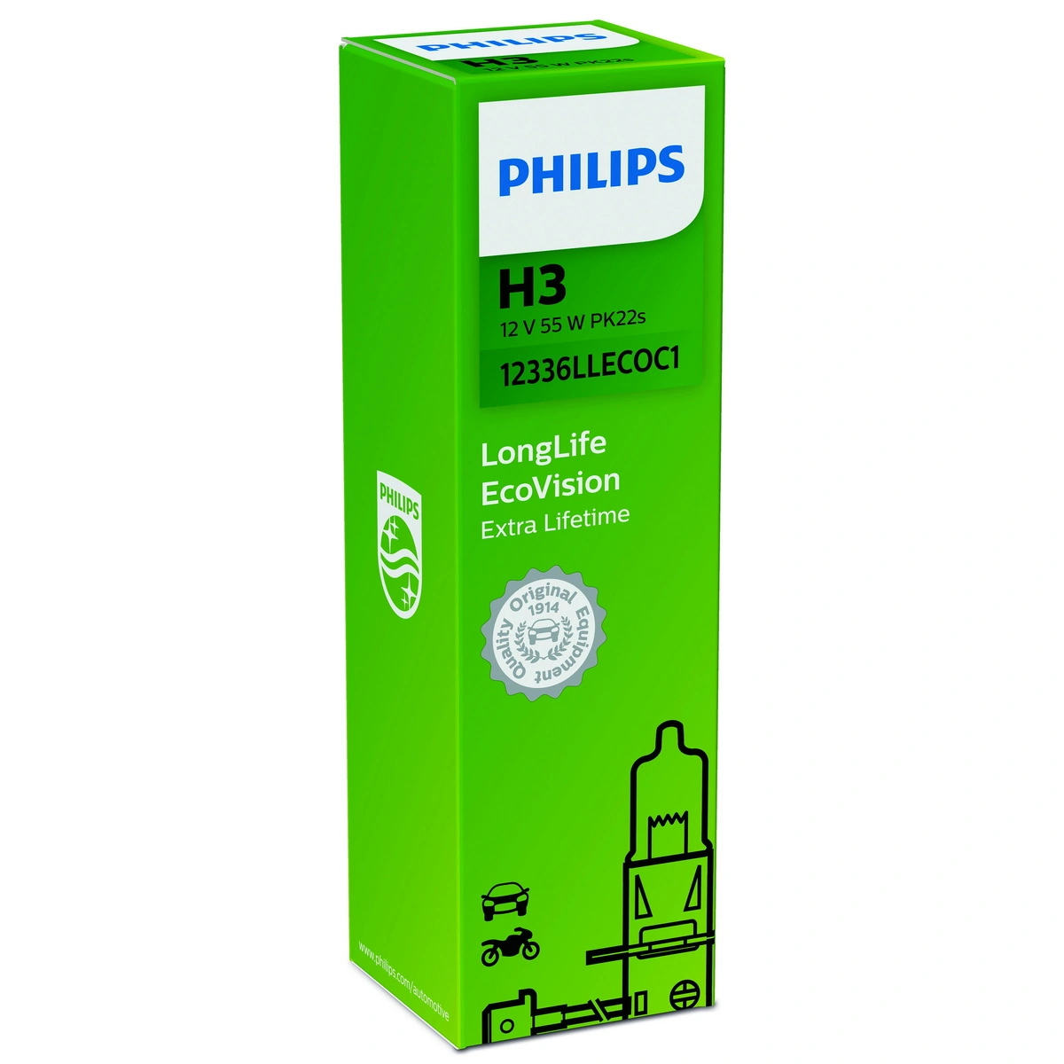 Лампочка галогенна Philips 12336LLECOC1 ціна, від 1.73 USD