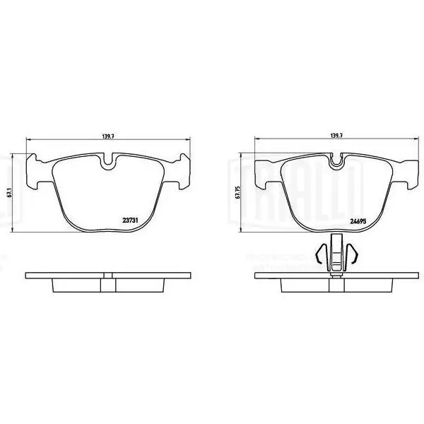 DHY83328Z9C Mazda Передні гальмівні колодки