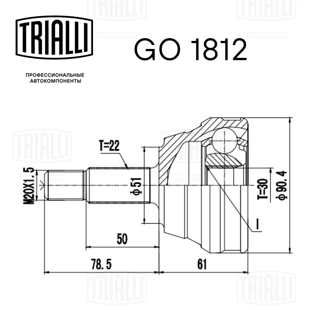 Граната колісна Trialli GO1812 ціна, від 25.24 USD