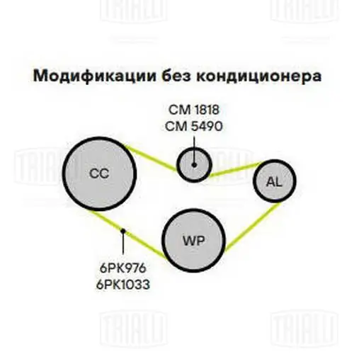 Натягувач приводного ременя Seat Cordoba седан (6K2, C2) (1993 - 1999) ціна, від 42.69 USD