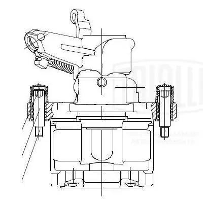 Купити CF550115 Trialli Супорт задній лівий