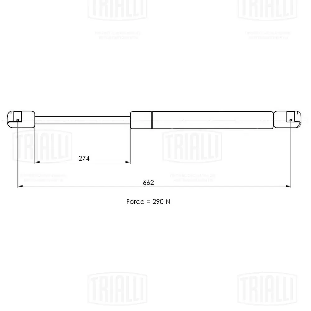 Амортизатор двері задньої Polcar 6014AB1 ціна, від 6.37 USD