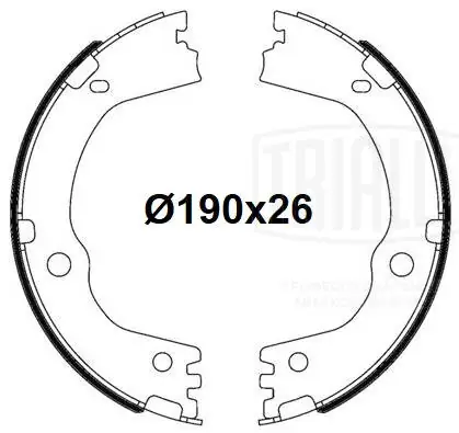 Колодки ручника / стоянкового гальма Trialli GF4661 ціна, від 33.81 USD