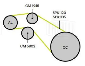 Натягувач приводного ременя Audi A8 D3 седан (4E2, 4E8) (2002 - 2010) ціна, від 59.55 USD