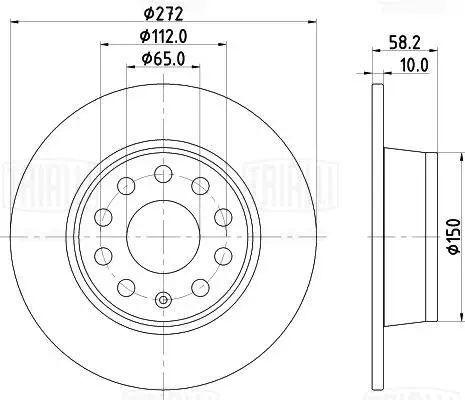 Купити Гальмівні диски Volkswagen Jetta VII BU3, BU4
