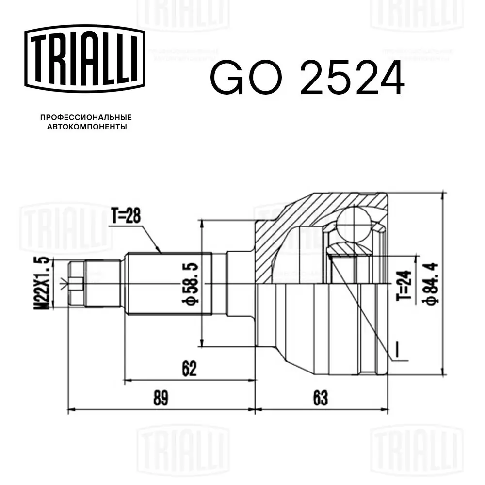Граната колісна Trialli GO2524 ціна, від 31.38 USD