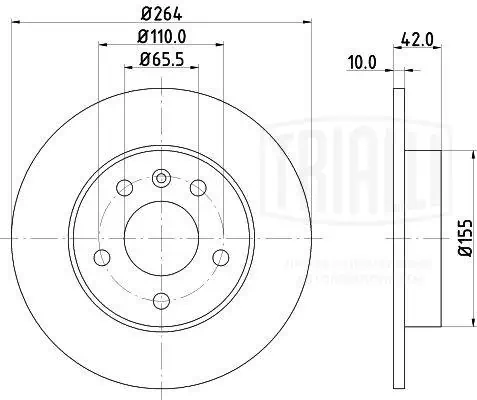 Задні дискові гальма Trialli DF210203 ціна, від 19.58 USD
