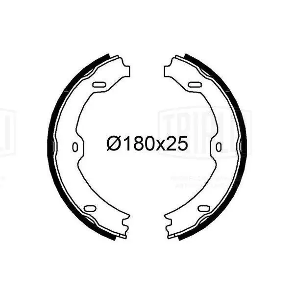Колодки ручника / стоянкового гальма Trialli GF4609 ціна, від 13.08 USD